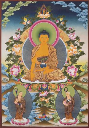 Original Handmade Shakyamuni Buddha Thangka | Best for the House Warming Gifts